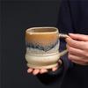Large Middle Eastern Style Large-Capacity Ceramic Cup Large Beer Cup Kiln-Changed Coffee Cup