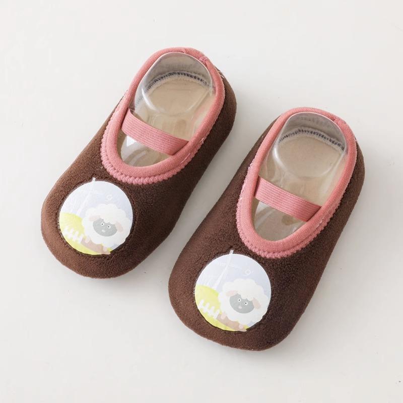 BabyThick Floor Socks for Children In Autumn and Winter Anti-slip and Cool In Winter Newborn Indoor Walking Shoes with Non-slip Soft Soles Sock Cover