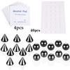 Edelstahl Fake Piercing Stecker Set Fake Nasenring Stecker Aufkleber Packung Fake Augenbraue Lippe Piercing Nicht durchgestochen Ohrstecker Packung