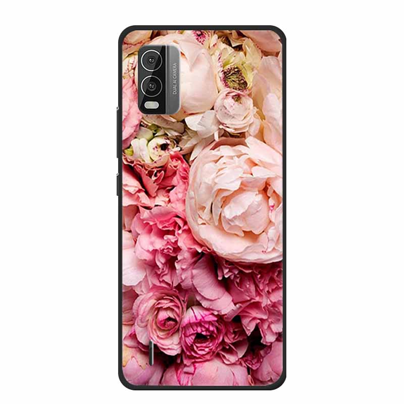For Nokia C110 C210 C300 Case Soft black Silicone Bumper TPU Phone Wolf Cat Flower CaseS For C110 210 300 Shock proof Bumper TPU