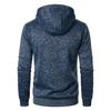 Men's Spring and Autumn Hooded Top Sports Fitness Hoodie Casual Knitted Zipper Coat with Pockets