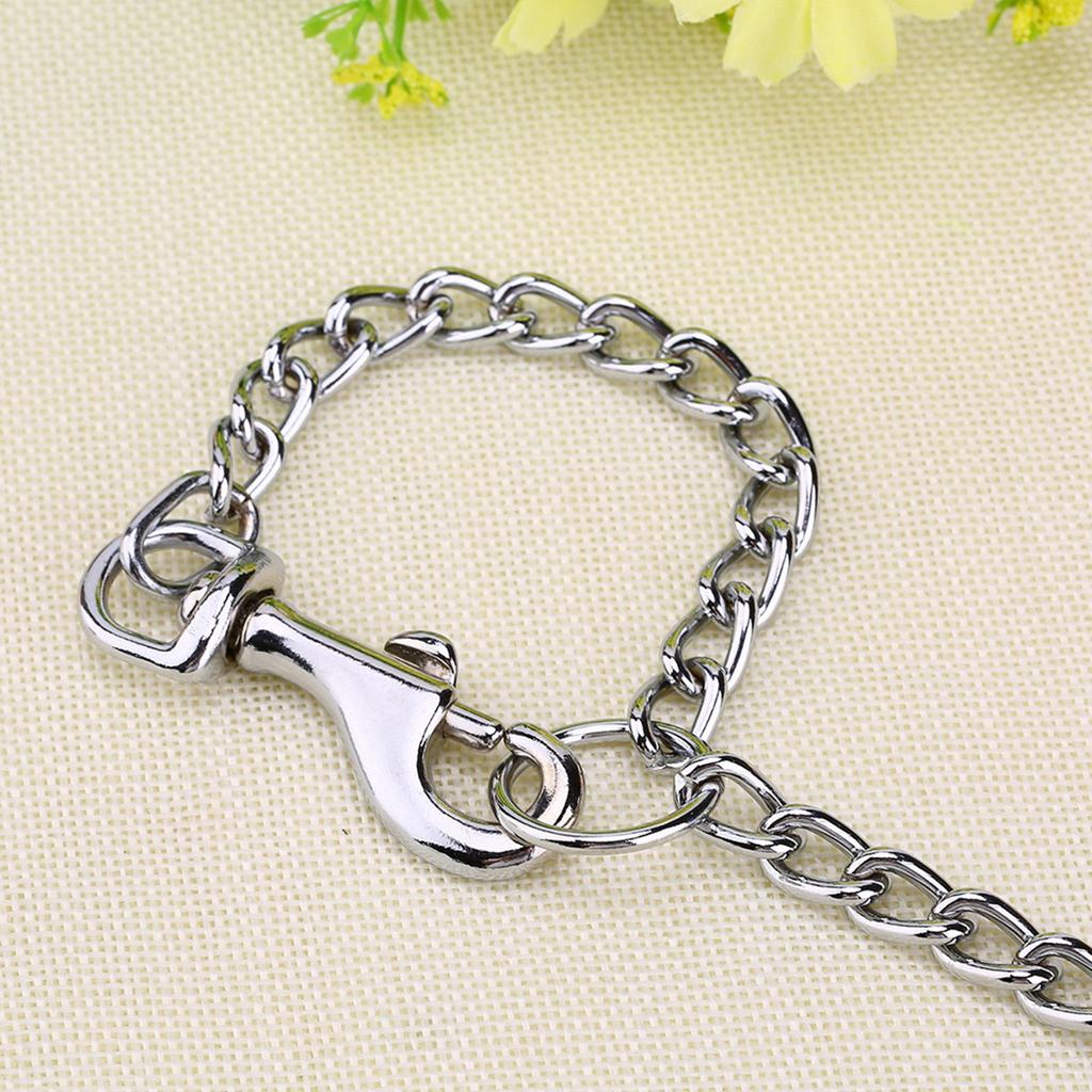 Stainless Steel Double Coupler 2 Way Safety Chain Leash for Two Pet Dogs Walking