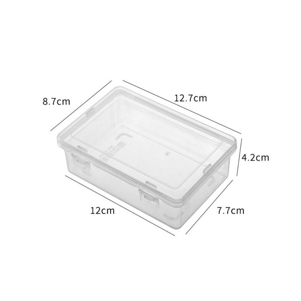 

Large Capacity Transparent Plastic Box Dustproof with Lid Cable Miscellaneous Items Organizer Multifunctional Jewelry Box