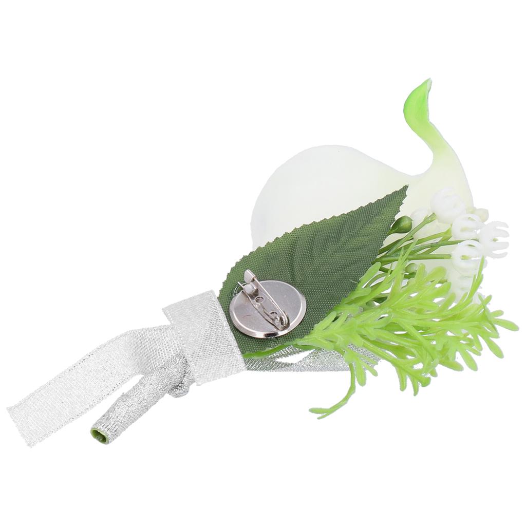 Artificial Flower Wedding Corsage Groom   Boutonniere Brooch Wedding Party Decor