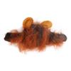 Cat Lion Headgear Decoration Cloth Cute Breathable Pet Lion Wig Lion Mane Costume for Pet Dark Brown