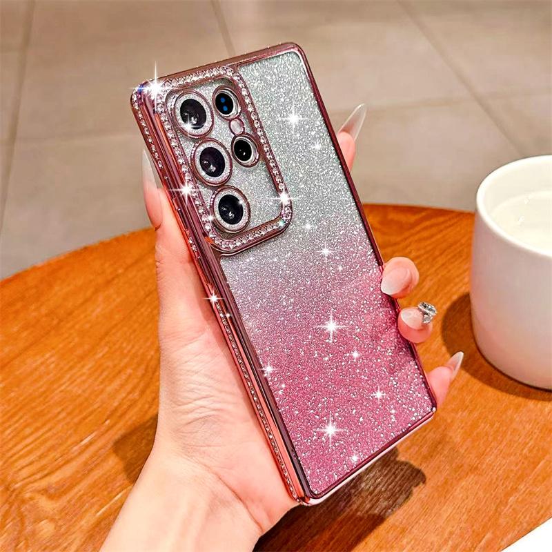 Glitter Bling Case for Samsung Galaxy S25 Edge S23 Ultra S24 FE A56 A36 A26 A16 A55 A35 A25 A15 A54 A34 A14 Cover iPhone 16 15 Pro Max 14 Plus 13 12
