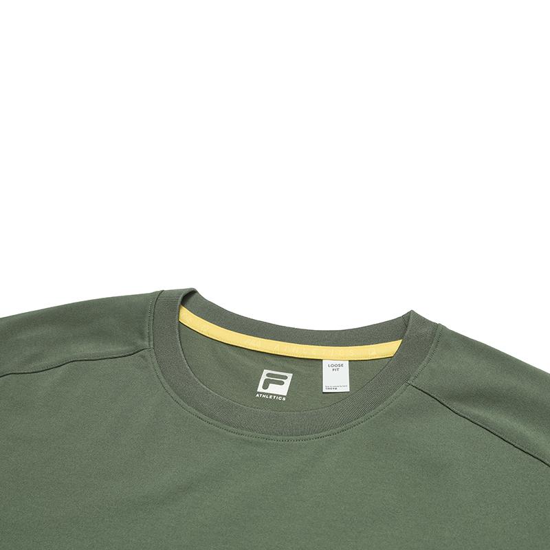 FILA Explorer Athletics Minimalist Style Trendy Classic Versatile Short Sleeve T-Shirt Women Tops Plant-Green A11W527126FDG