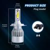 Car Led Headlights C6 H4 H7 H11 9005 9006 7600LM 36W LED Car Headlight Hi / Lo Beam Light Bulbs Colour 6000K