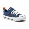 Converse All Star 1V Comfortable Versatile Durable Breathable Low Top Canvas Shoes Kids Sneakers Deep-Blue A07384C