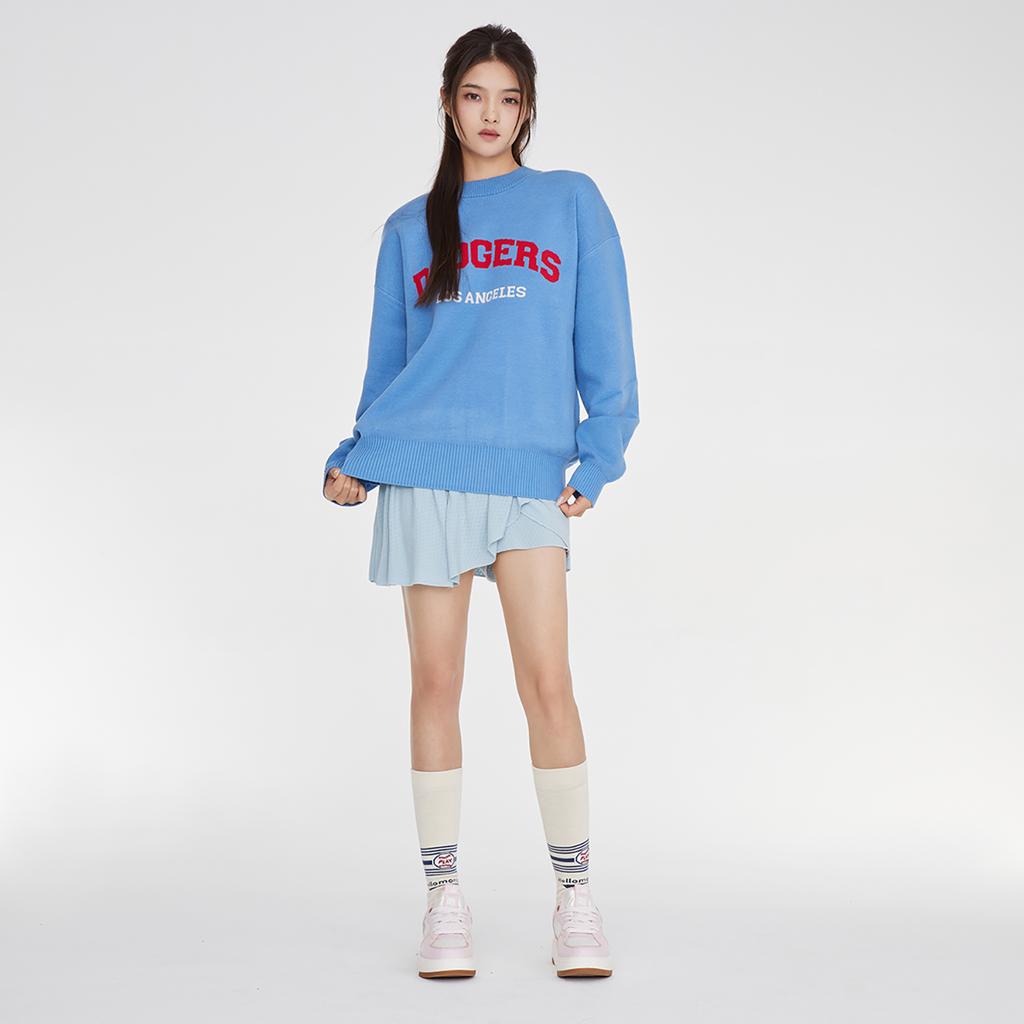 New MLB College Style Series Knitwear Unisex Sky Blue 3AKPV0134-07SBD