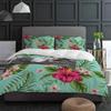 Flower Tropical Plants Bedding Set 3Pcs Boys Girls Duvet Cover Pillowcase Kids Adult Quilt Cover Double Bed Set Home Textile
