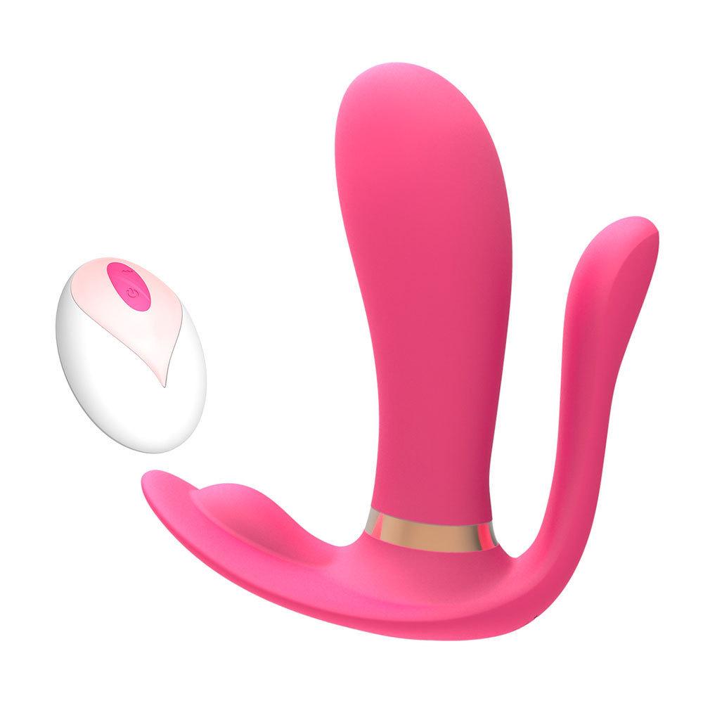 Wireless Remote-Control Wearable Vibrating G-Spot Heating Dildo for Women