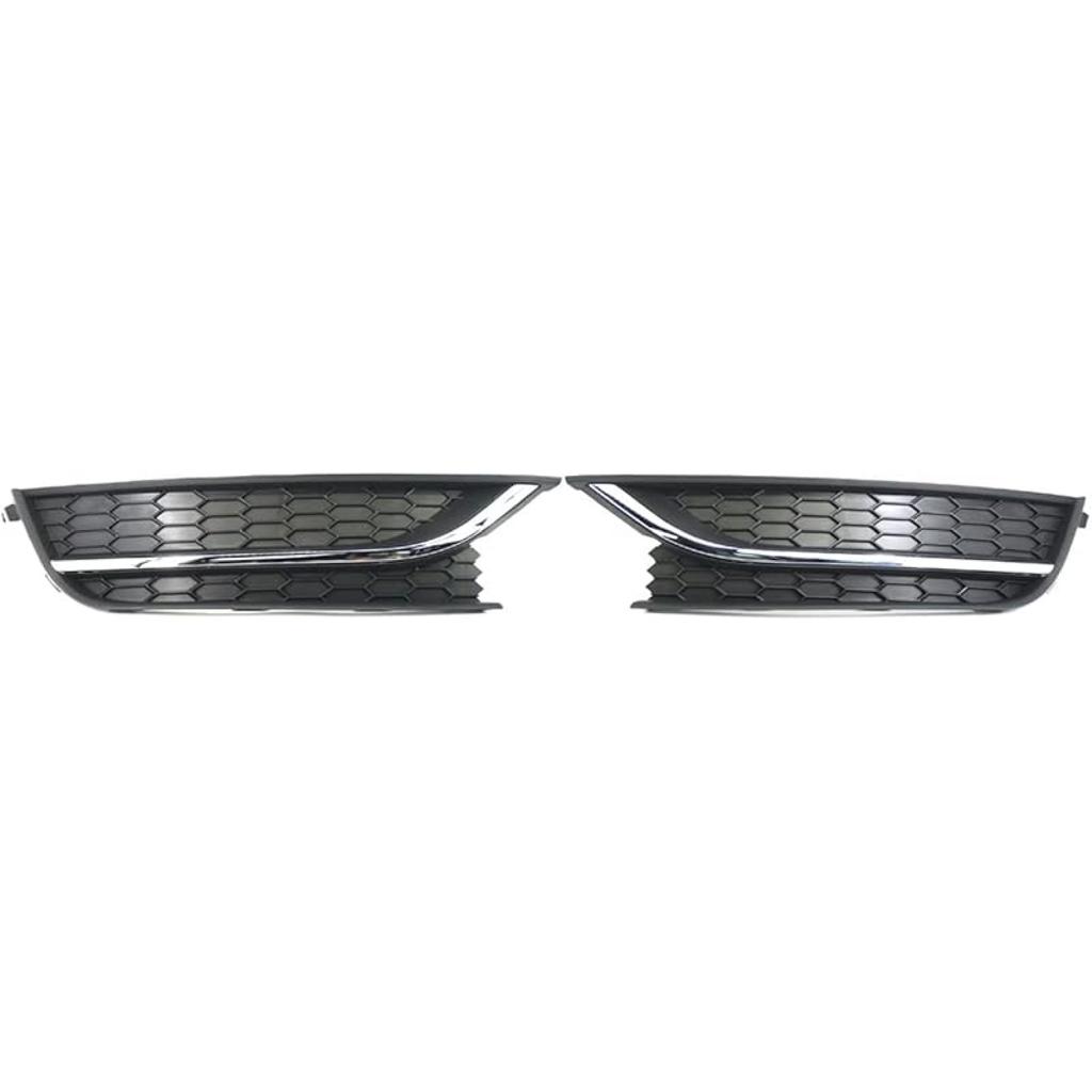 Compatible For VW Passat 2012-2015 Fog Light Grille Without Hole Chrome Trim Cover Grill(Left)