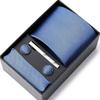 Tie Men'S Business Professional Dress Suit Blue Striped Gift Box Polyester Silk 7.5Cm Business Gift