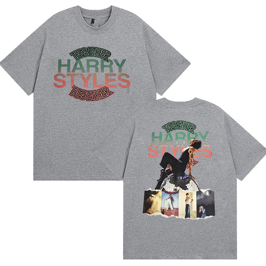 Harry Styles Together Album Graphic Tshirts UNISEXs Vintage Fashion Cotton YK Short Sleeve Top Hiphop Loose Clothing Tees
