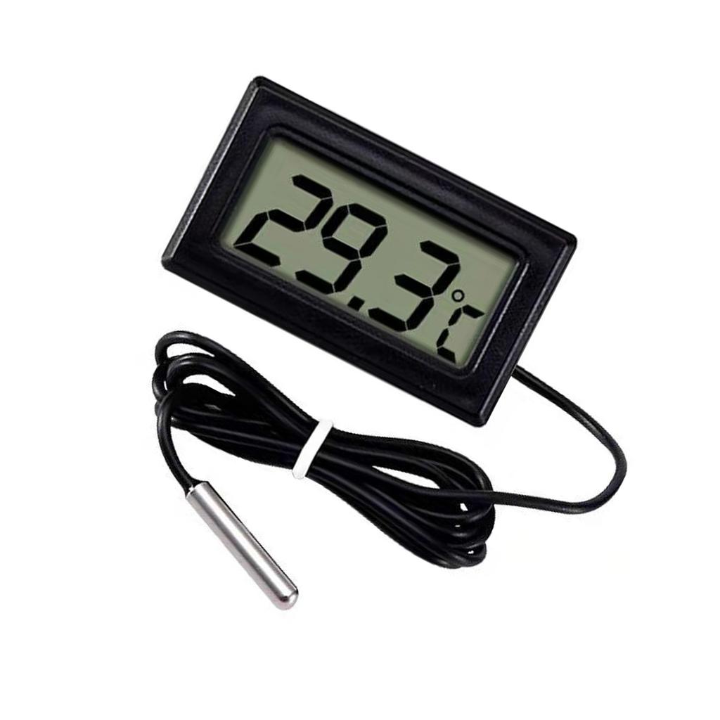 Digital Thermometers with Waterproof Probe LCD Thermometers for Fridge Temperature Monitor Temperature Measuring Meter