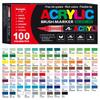 Christmas Gift Acrylic Paint Pens DIY Crafts Rock Painting Pens New Markers Brush  Wood Canvas