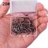 Saltwater Fishing Barbed Offset Circle Hooks with Eyelet Ring for Large Fish