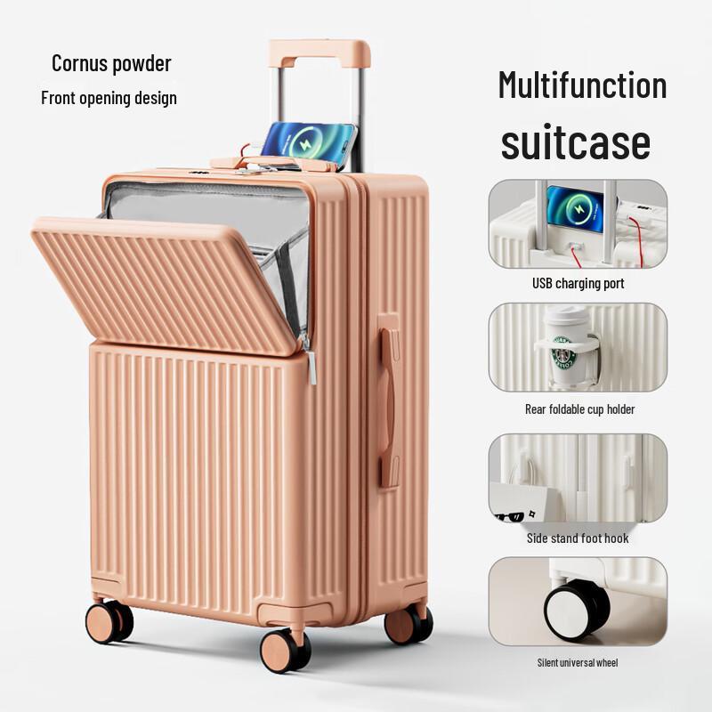 KarLot Front-Opening Travel Suitcase