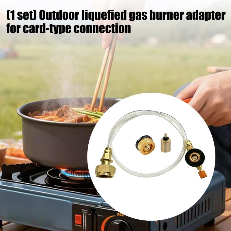 High Efficiency Outdoor Cylinder Filling Adapters Camping Gas Tanks Refills Adapters for Camping Burners Easy To Install