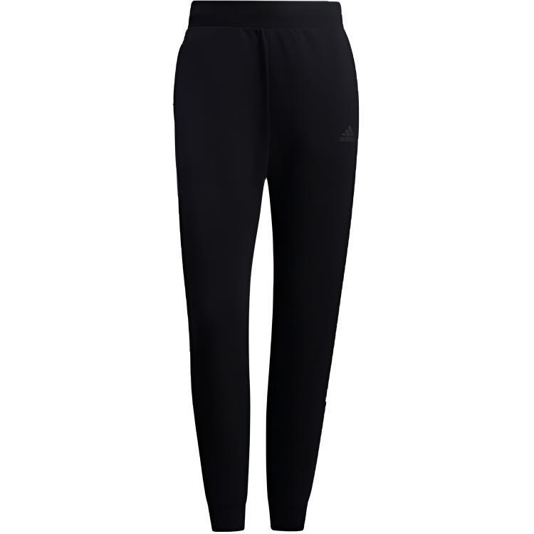 Adidas Knitted Sweatpants Women's Black Moderate Straight Fit Pants GP0724
