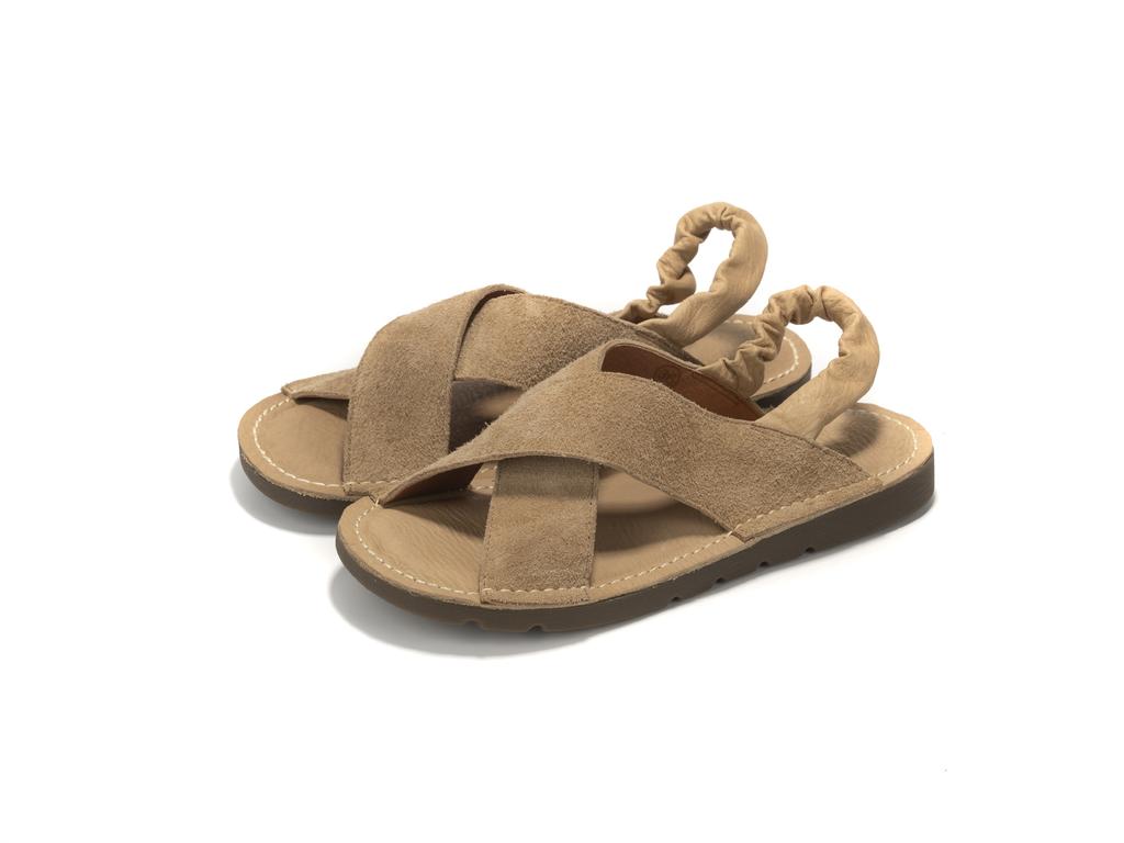 Leather flat-soled sandals women's summer retro handmade cross-strapped first-layer cowhide sandals soft-soled casual women's shoes