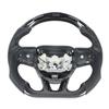 Carbon Fiber LED Display Shift Lights Steering Wheel Perforated Leather Replacement for HELLCAT