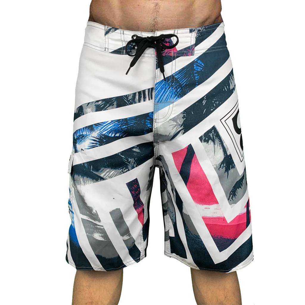 Quick Drying Beach Shorts for Men Surf Beach Shorts Fast Dry Swim Trunks with Bermuda, Fitness Muscle Short Pants, Summer, New,