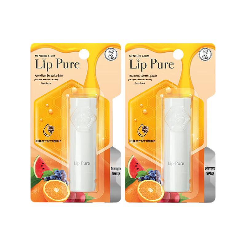 Mentholatum Honey Plant Extract Lip Balm, Orange