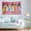 1pc KATSEYE Girl Group Polyester Tapestry  2D Print Stylish Wall Decor for Bedroom Living Room Cute Festival Birthday Gift