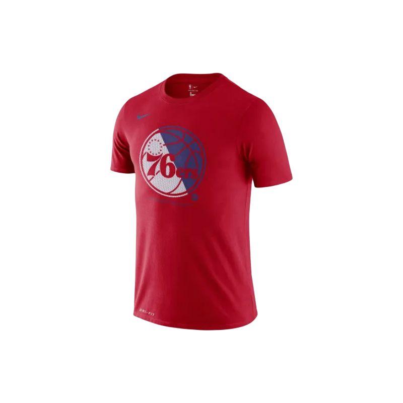 Nike Dri-Fit NBA Philadelphia 76ers Crew Neck Pullover Simple Short Sleeve T-Shirt Men Tops AT0440-657