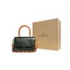 Coach Rogue 22 Flap Chain Quilted Leather Accordion Bag Women Shoulder Bag White Dark-Green Caramel-Brown C6860-B4SZG