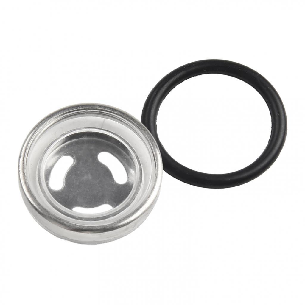 Sight Glass Rubber Gasket Silver 1pcs ABS Brake Master
