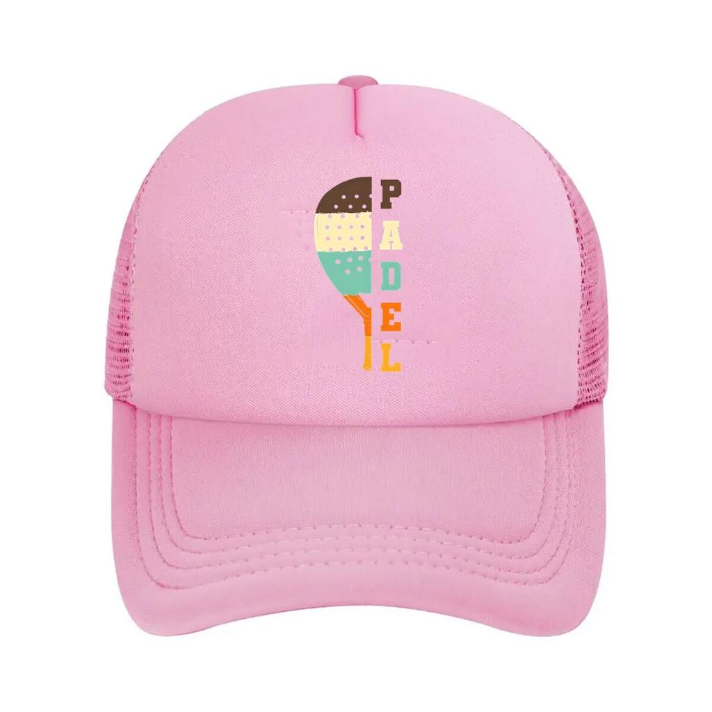 Padel Sport Sports Inspired Racket Game Design Mesh Baseball Cap