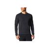 Comfortable Soft Round Neck Pullover Long Sleeve Sweatshirt Men Sweatshirt Black BR5357