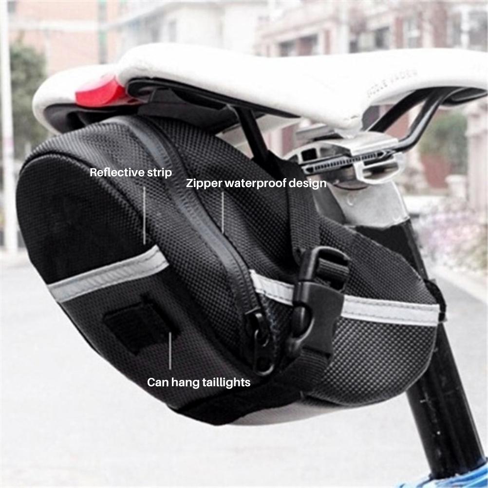 Cycling Rear Pouch Mountain Bike Pannier Bag Cycling Storage Pouch Multifunctional Waterproof Bike Saddle Bag