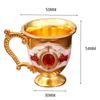 Decorative Tea Cup European Style Coffee Mug Metal Wine Drinking Cups Bar Party Kitchen Dining Table Dinnerware Decor