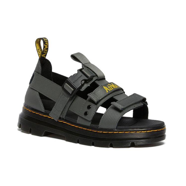 Dr. Martens Pearson Woven Sandals Unisex Sandals Gray 26474029