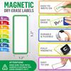 5/50 Stück Magnetische Etiketten Aufkleber Wiederverwendbar Haus Kühlschrank Aufkleber Whiteboard Magnet Etiketten Büro Schule Whiteboard Display Aufkleber