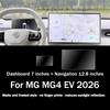 Für MG MG4 EV 2026 Mattes Gehärtetes Glas LCD-Navigation 12,8 Zoll Media-Touch-Display Bildschirm Schutzfolie Auto Zubehör