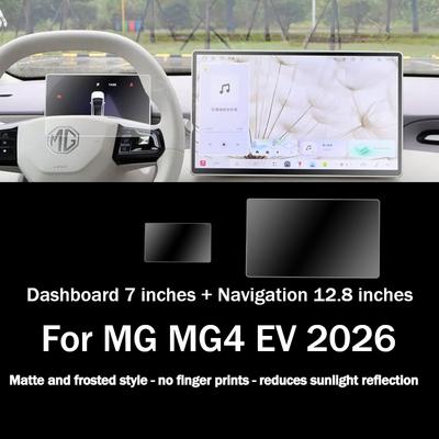 Para MG MG4 EV 2026 Vidrio Templado Mate Pantalla Táctil de Medios LCD de Navegación 12.8 pulgadas Película Protectora Accesorios para Coche