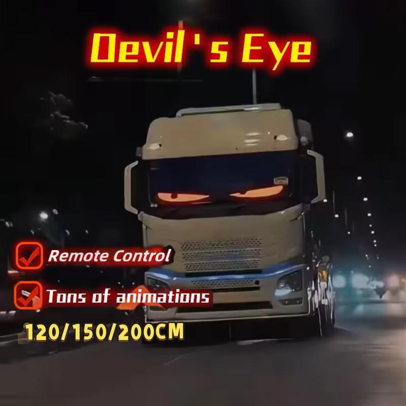 

Светодиодная матрица Pixel Panel Matrix Truck devil Eye, граффити, прокручиваемая текстовая панель, лобовое стекло, гибкий дисплей, аксессуар для автомобиля и грузовика хань синий