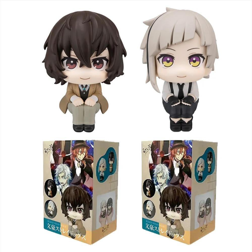 New 10cm Bungou Stray Dogs Anime Figure Look Up Nakajima Atsushi Action Figure Q Version Dazai Osamu Figurine PVC Collection Toy