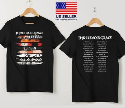 Fastship Three Days Grace 2026 Album Stripe Tour TShirt Unisex T-Shirt