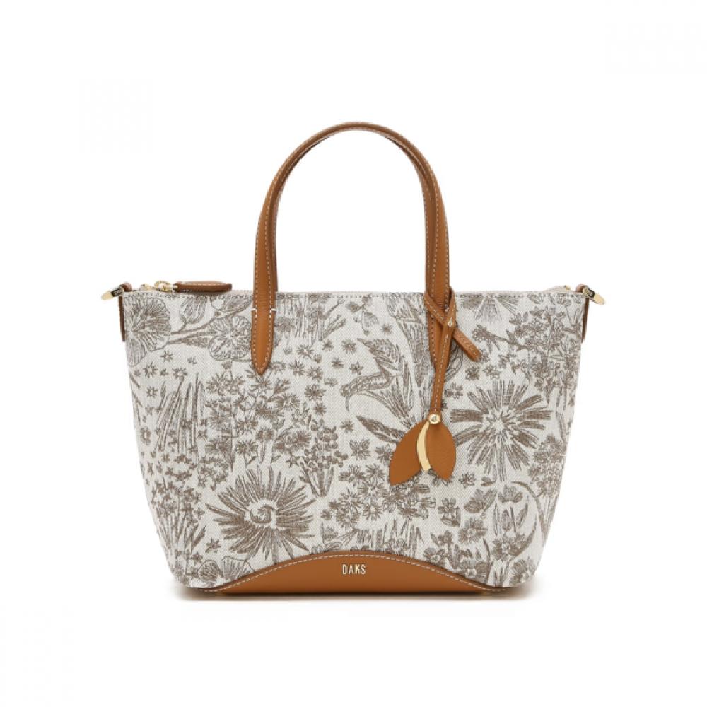 Daks Beige Flower Tote Bag Dcba6e626i2
