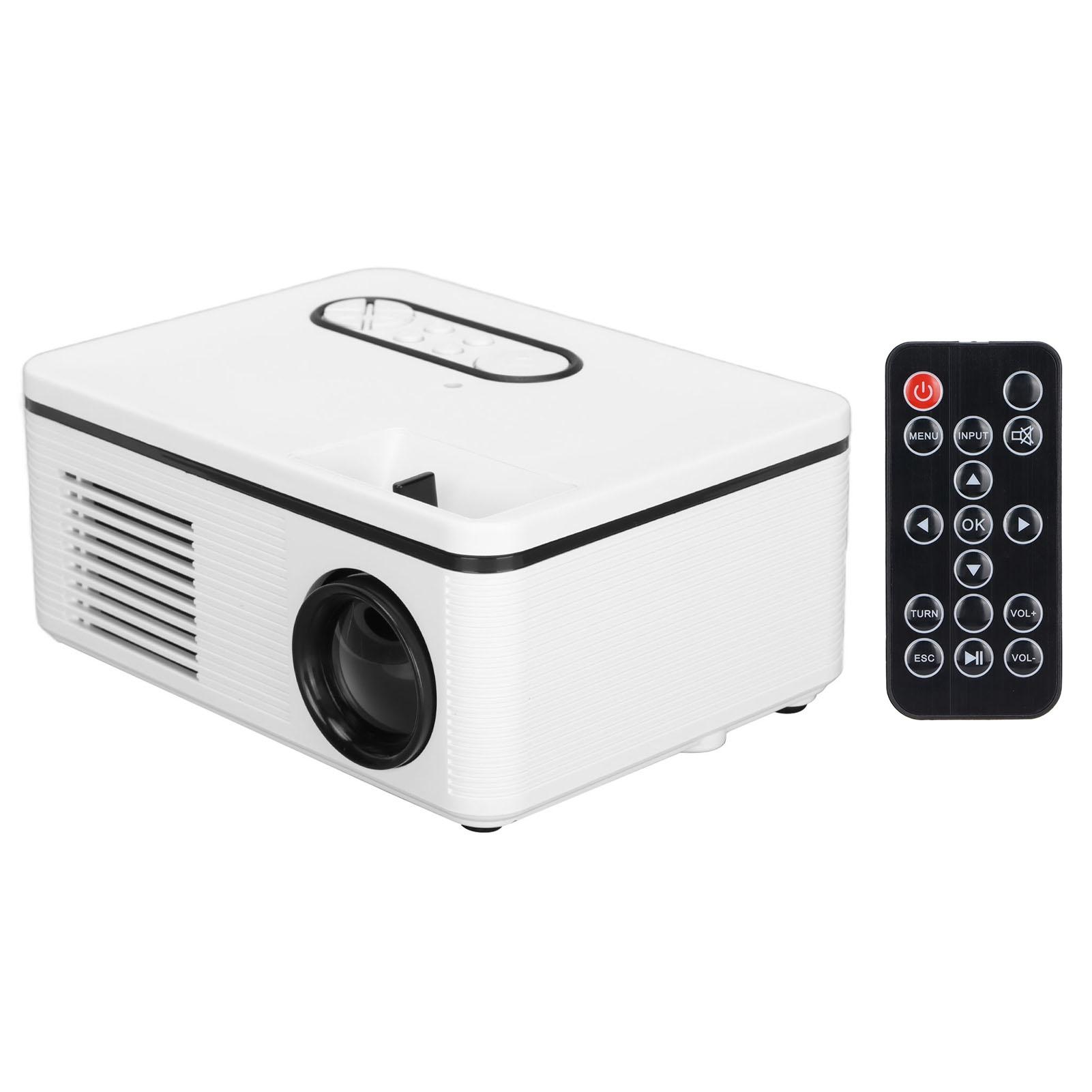 

Мини-проектор портативный 1080P LED домашний кинотеатр для развлечений дома и на открытом воздухе 100‑240VAU вилка UK Plug