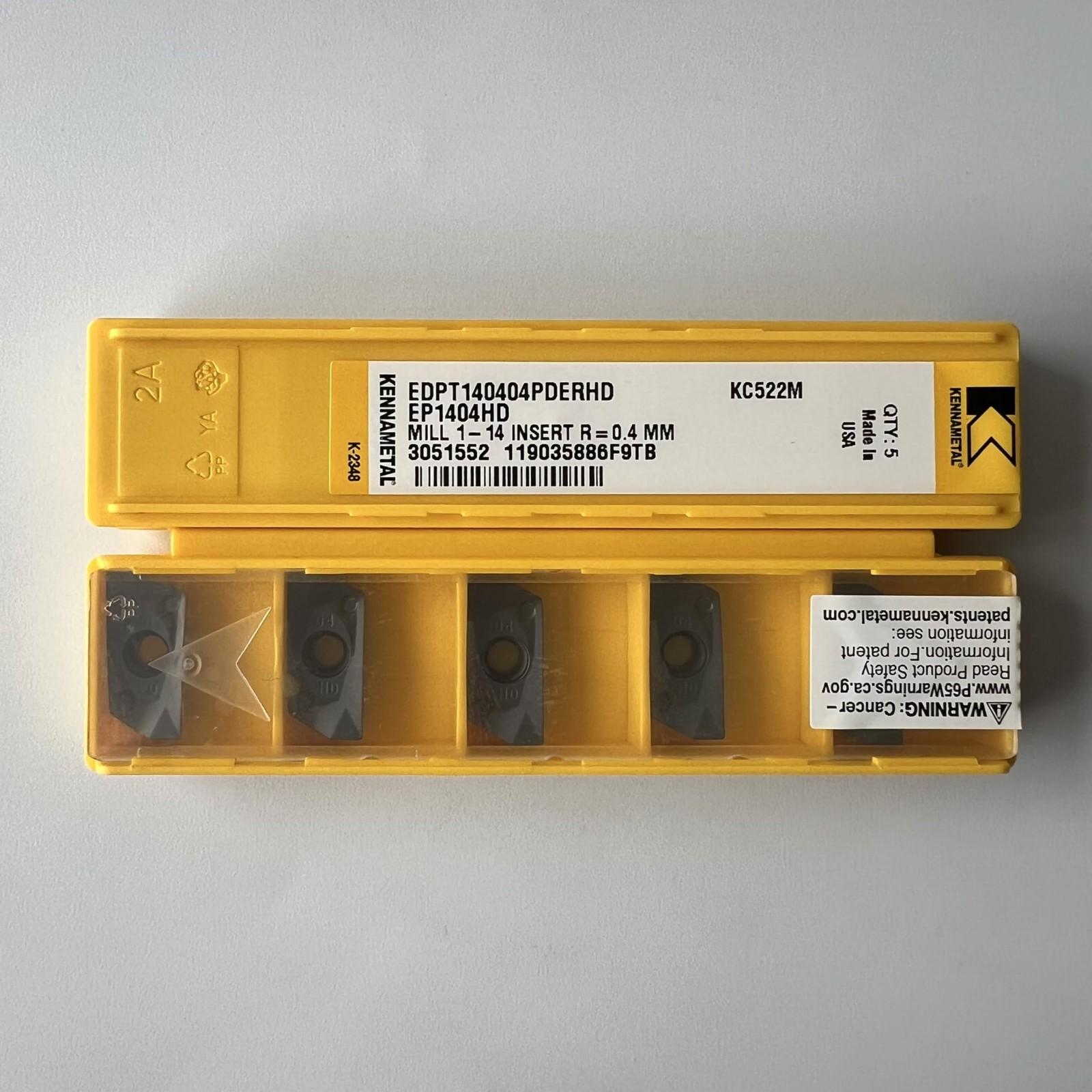 

KENNAMETEL / EDPT140404PDERHD KC522M / Твердосплавна CNC пластина 10 шт