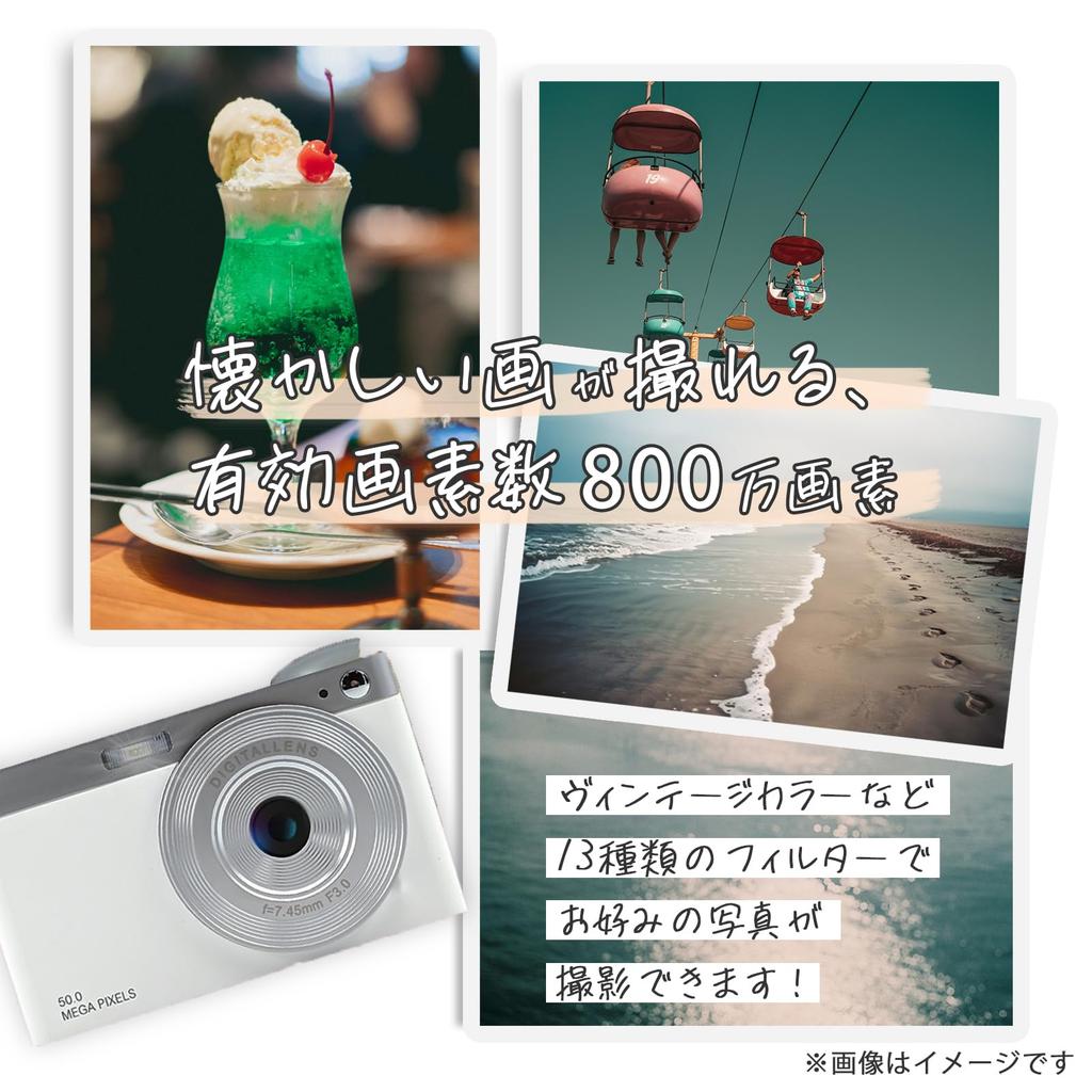 KEIYO Wi-Fi Digital Camera, 8MP, 16x Digital Zoom, Smartphone-Sensitive Camera (Black), AN-DC003 (BK) [Official Shop]