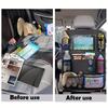 1pc Car Seat Back Organizer - Oxford Cloth Storage Bag with Tablet Stand, Cup Holder, Mesh Pocket, Easy Install & Remove, Car Seat Back Organizer