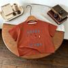 Summer Clothes Children Tshirts Printed Cartoon Bear Fashion Short Sleeve Tees Kids Girl Boy Clothing Simple Casual Tshirts